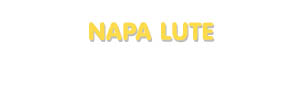 Der Vorname Napa Lute